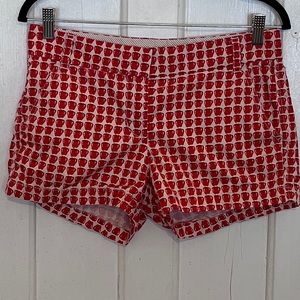 J. crew apple print shorts, women’s 4